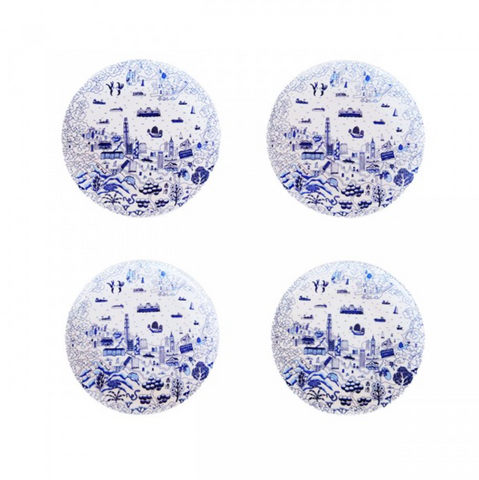 HK Willow 10.5" Dinner Plates (Set of 4)