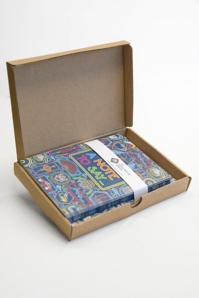 Boxed Notecards - Neon a note to say..