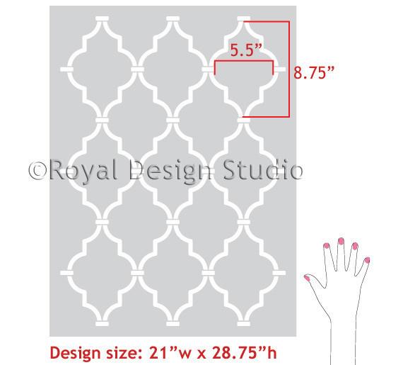 Casablanca Trellis Moroccan Stencil