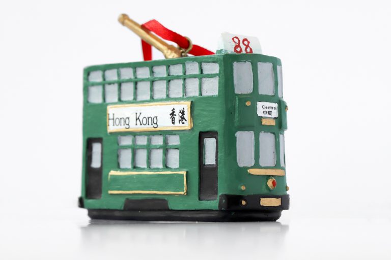 Hong Kong Hanging Decoration: Green Tram