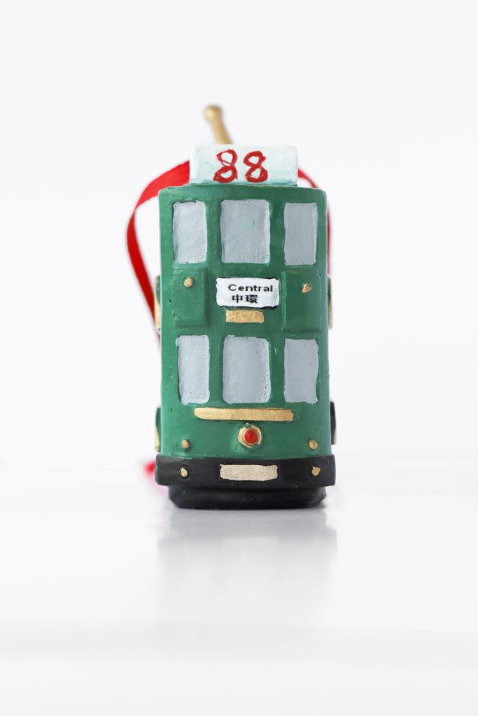 Hong Kong Hanging Decoration: Green Tram