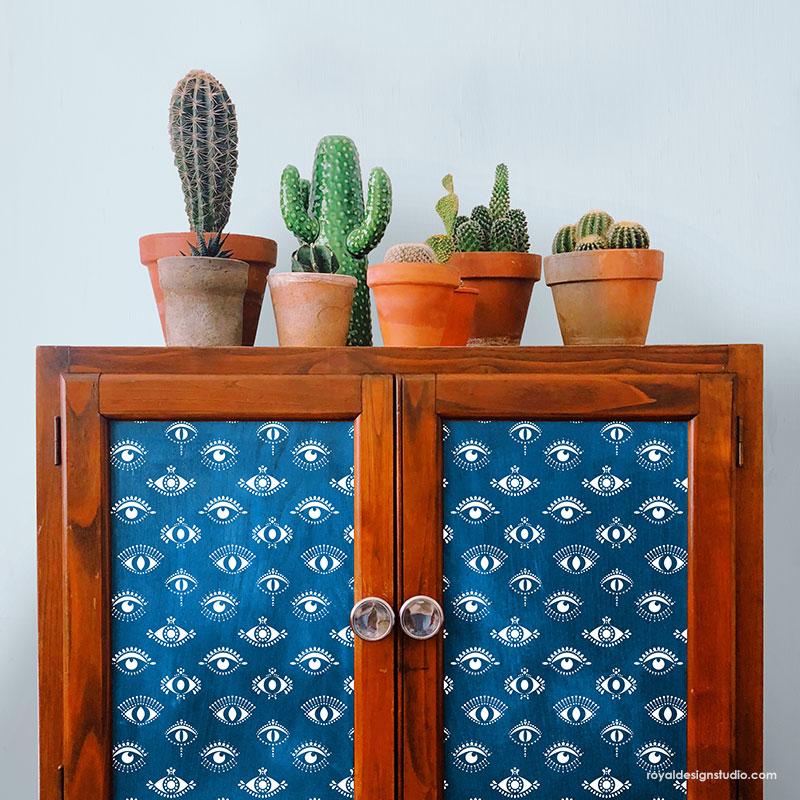 Protective Eyes Furniture / Wall Stencil