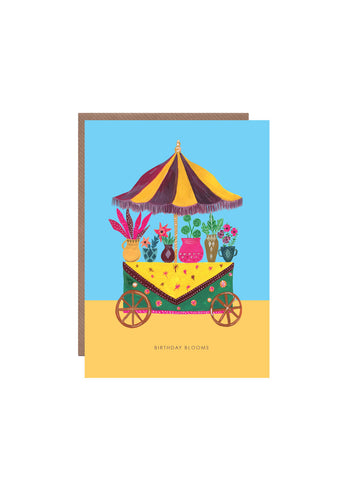 " Flower Cart " Card