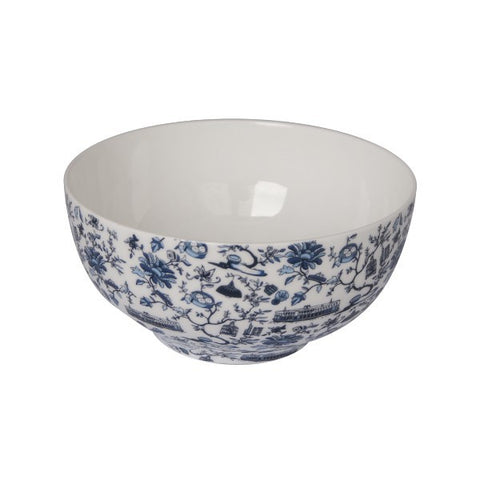 HK Toile 6" Noodle Bowls (Set of 2)