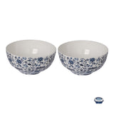HK Toile 6" Noodle Bowls (Set of 2)