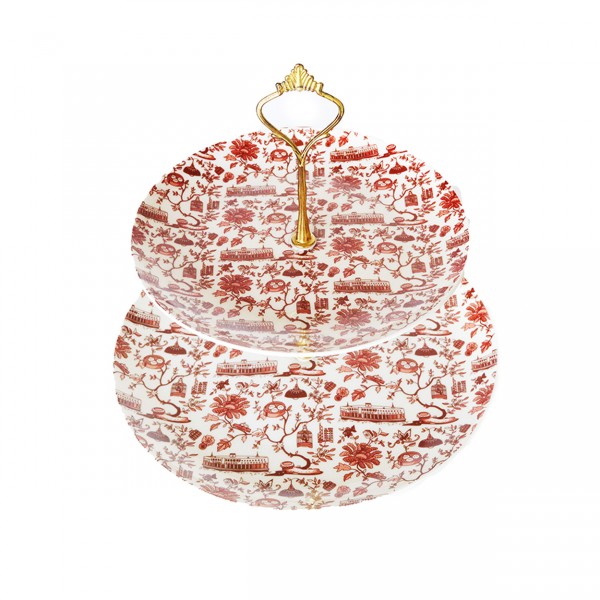 HK Toile Cake Stand