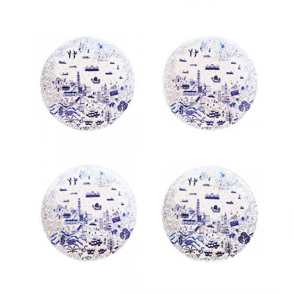 HK Willow 10.5" Dinner Plates (Set of 4)