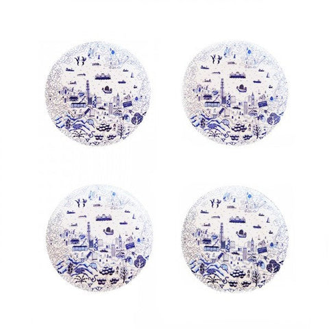 HK Willow 10.5" Dinner Plates (Set of 4)