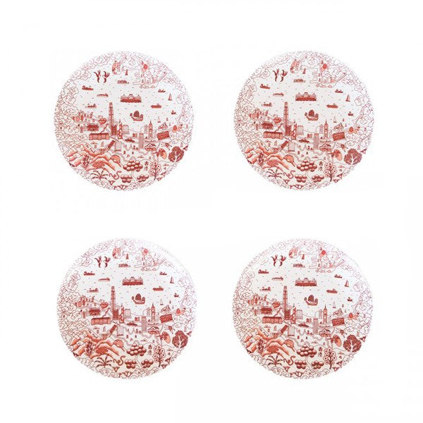 HK Willow 8" Starter Plates (Set of 4)