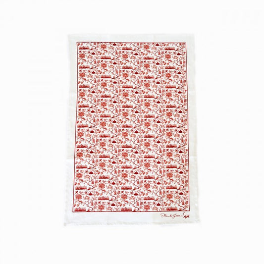 HK Toile Tea Towel - Thorn and Burrow