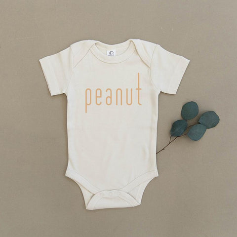 Peanut Organic Baby Bodysuit (Black)