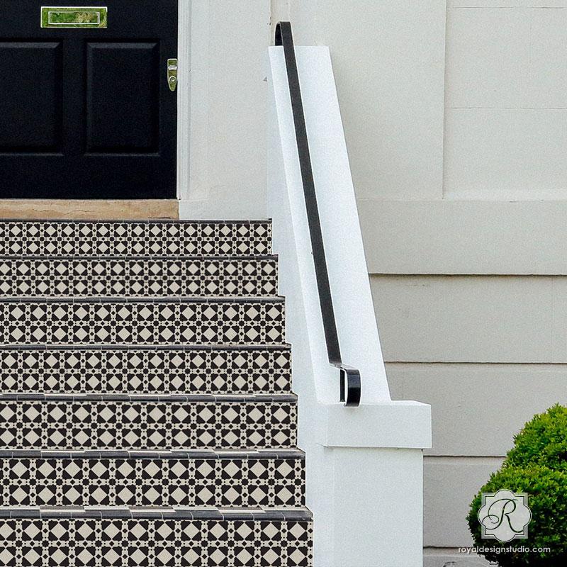 Medina Tile Stencil - Small 6" x 6"