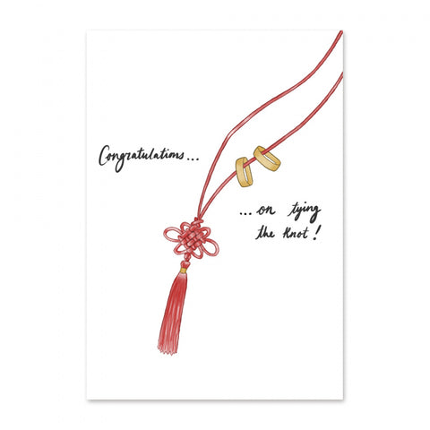 " Congratulations on Tying The Knot " Card