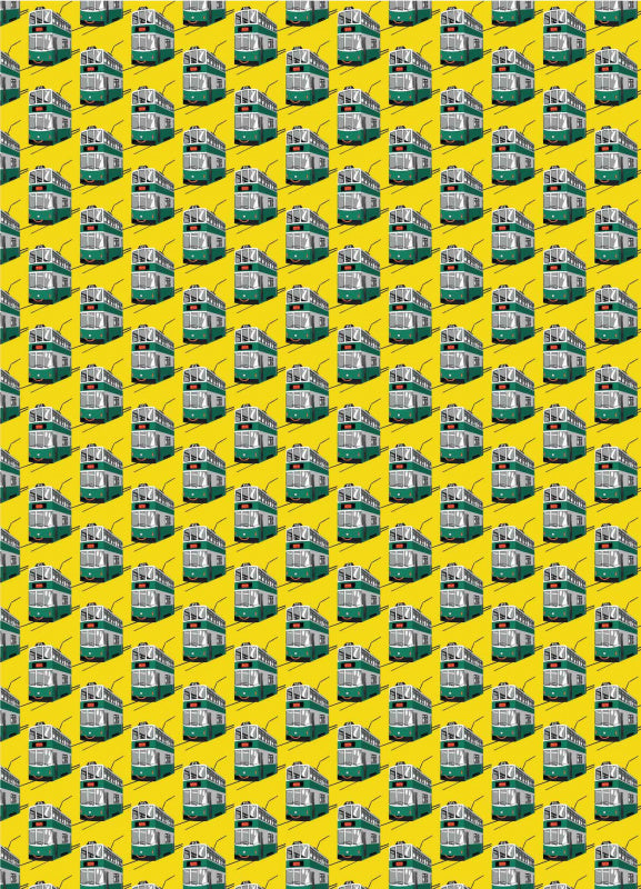 " Happy Tram " Wrapping Paper