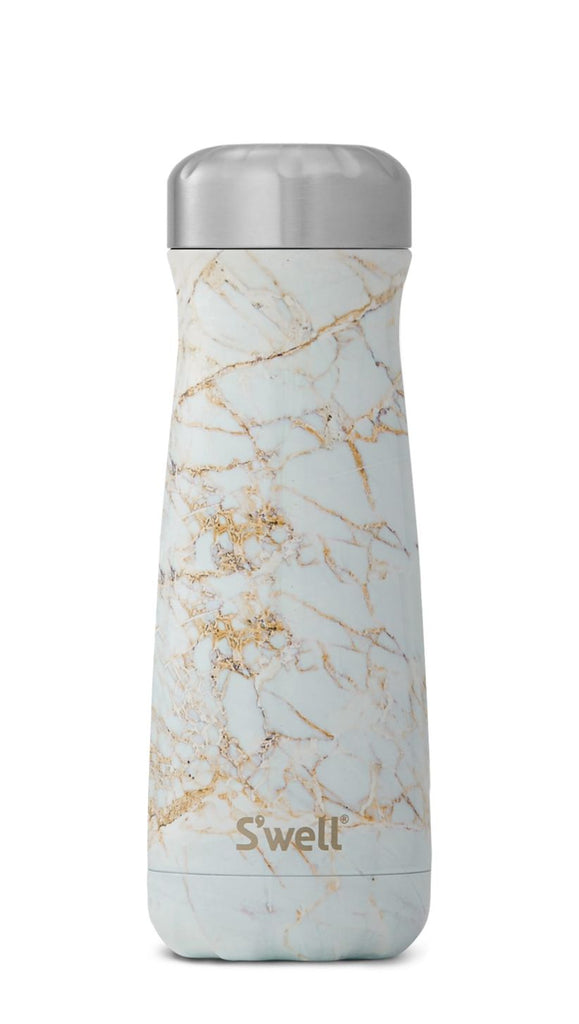 Calacatta Gold Traveler - Stainless Steel S'well Water Bottle