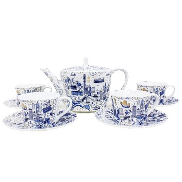 HK And Kowloon Willow Tea Set