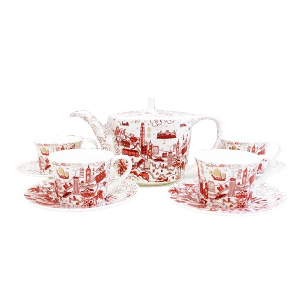 HK And Kowloon Willow Tea Set