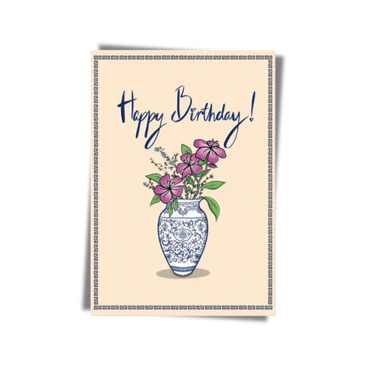 " Birthday Blooms " Greeting Card