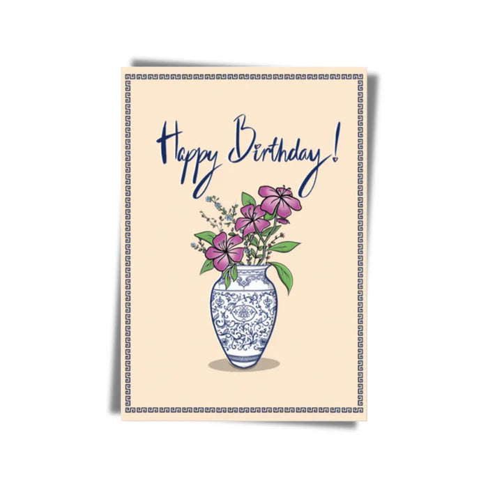 " Birthday Blooms " Greeting Card