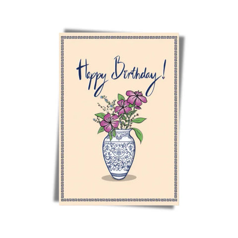 " Birthday Blooms " Greeting Card