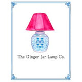 " Hong Kong Homage " Ginger Jar : Blossom Pink - The Ginger Jar Lamp Co.