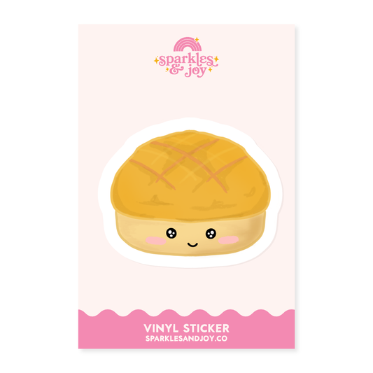 Pineapple Bun - Matte Vinyl Sticker