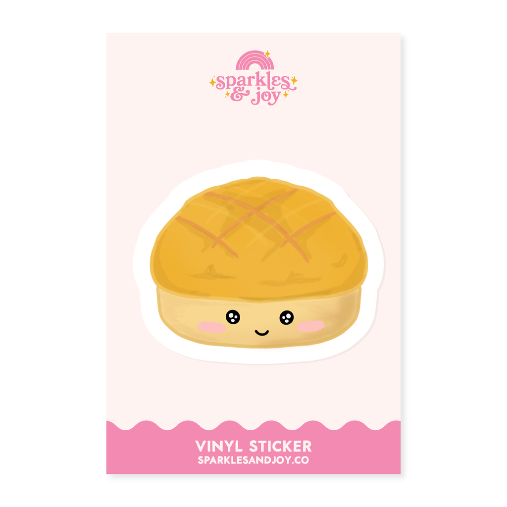 Pineapple Bun - Matte Vinyl Sticker