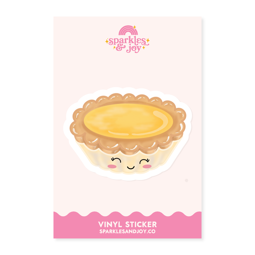 Egg Tart - Matte Vinyl Sticker