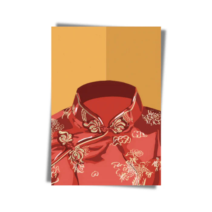 Cheongsam (Chinese Traditional Dress) Greeting Card