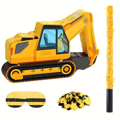 Kids Party Piñata Set - Excavator