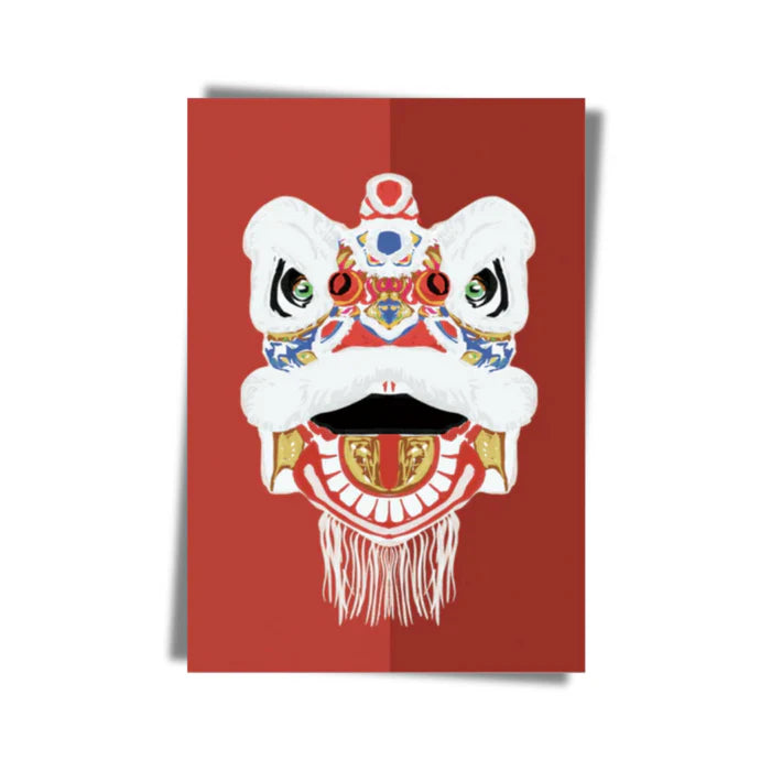 Lion Dance Greeting Card