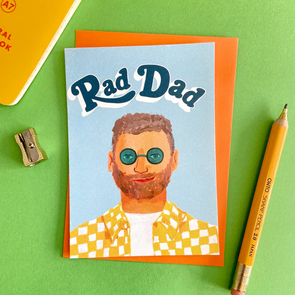 " Rad Dad " Greeting Card