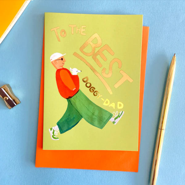 " Doggy Dad " Greeting Card