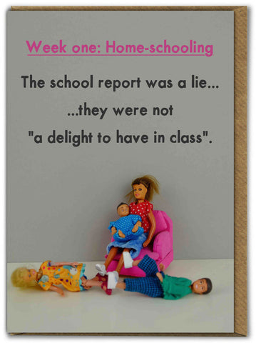 " Homeschooling " Greeting Card