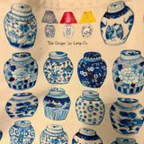 " Ginger Jars " Market Bag - The Ginger Jar Lamp Co.
