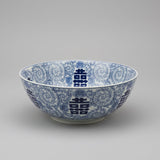 Blue & White Ceramic Centerpiece Bowl