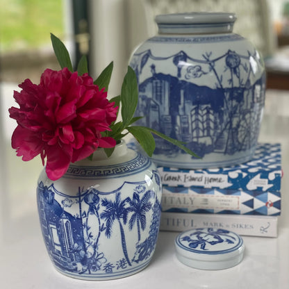 " Hong Kong Homage " Ginger Jar Mini - The Ginger Jar Lamp Co.