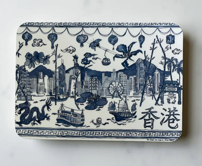 Product image of Hong Kong Homage Set of 4 Coasters - The Ginger Jar Lamp Co.
