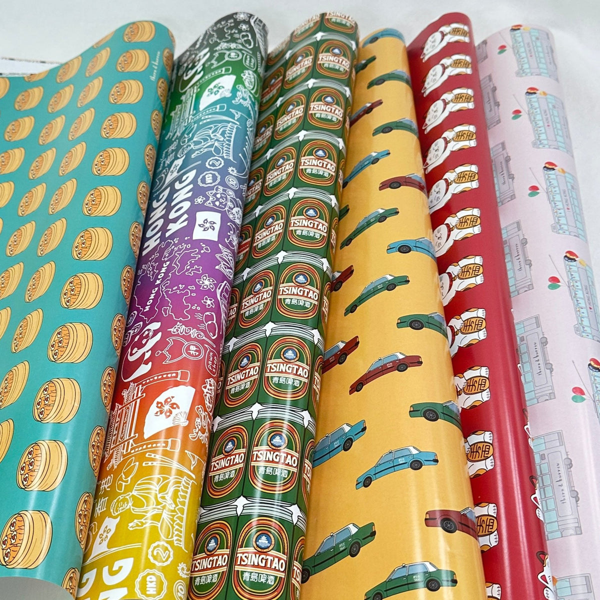 Hong Kong Gift Wrapping Paper - Thorn and Burrow