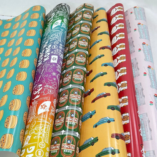 Hong Kong Gift Wrapping Paper - Thorn and Burrow