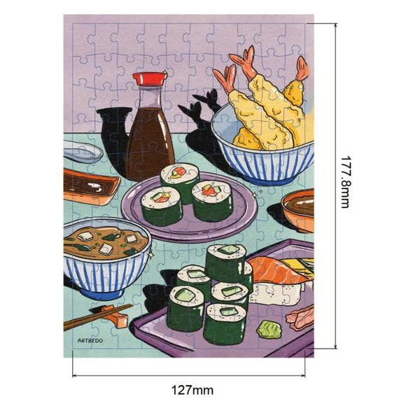 100pc Mini Puzzle: Sushi
