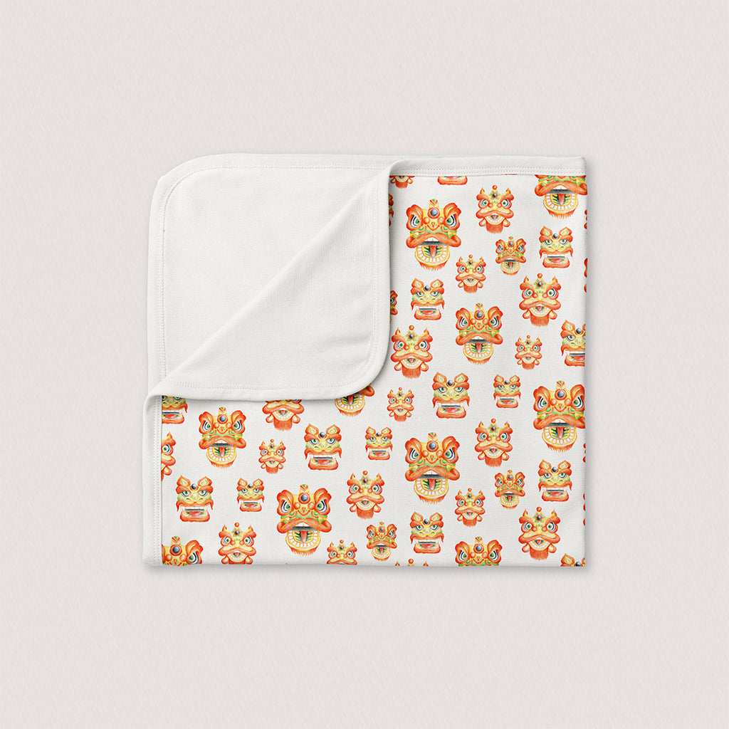 Lion Dance Baby Blanket