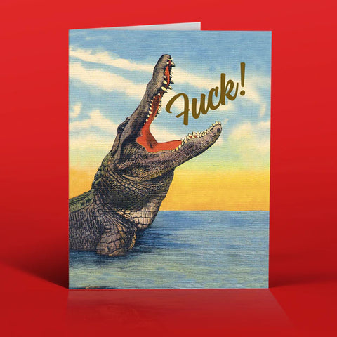 " F*ck Crock! " Card