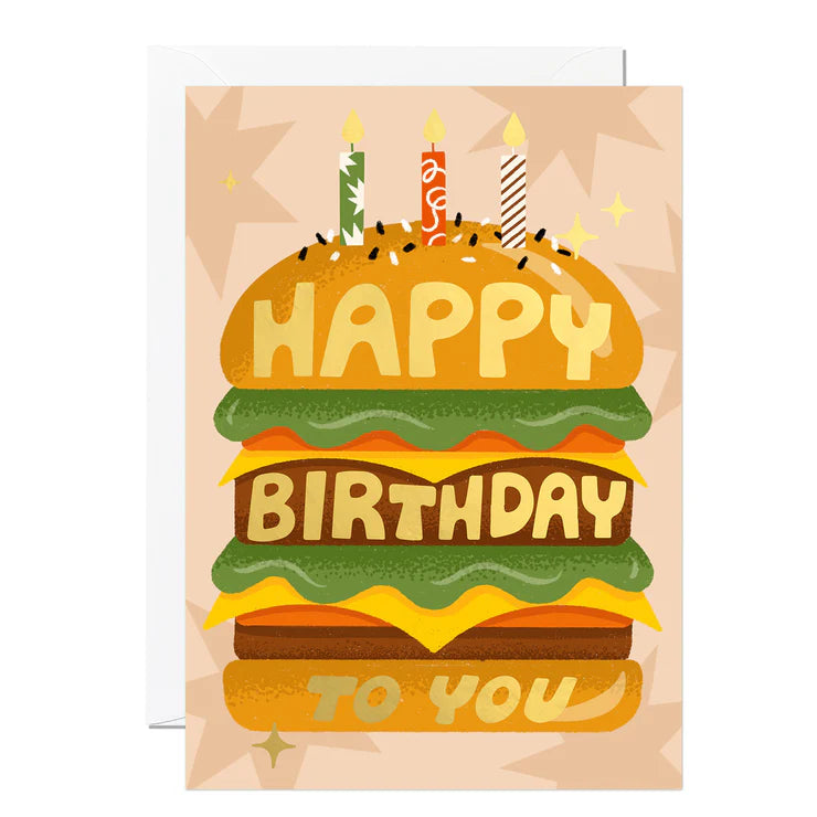 Burger Birthday Card