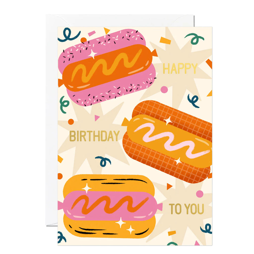 Hot Dog Birthday Card