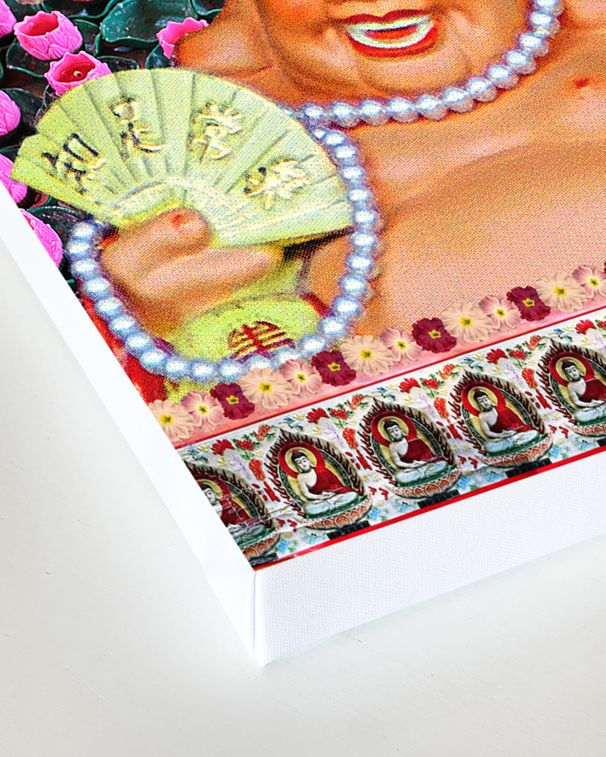 Canvas print of Happy Laughing Buddha Artwork