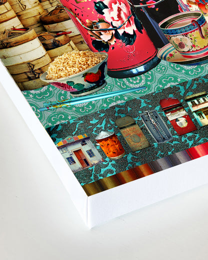 Canvas print of Old Town Artwork