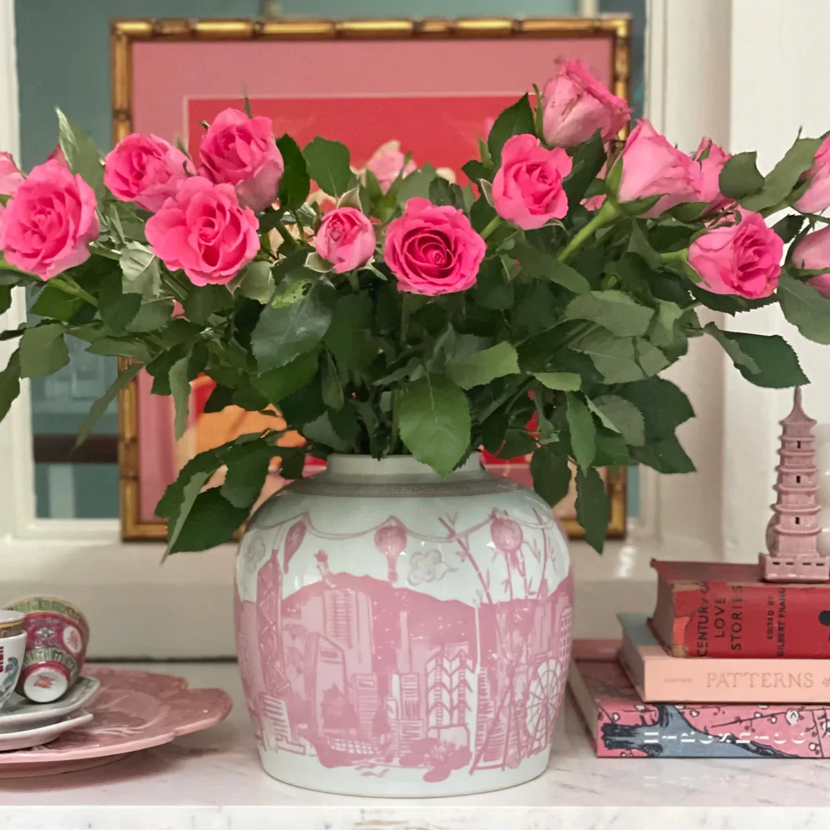 Product image of Hong Kong Homage Ginger Jar : Blossom Pink - The Ginger Jar Lamp Co.
