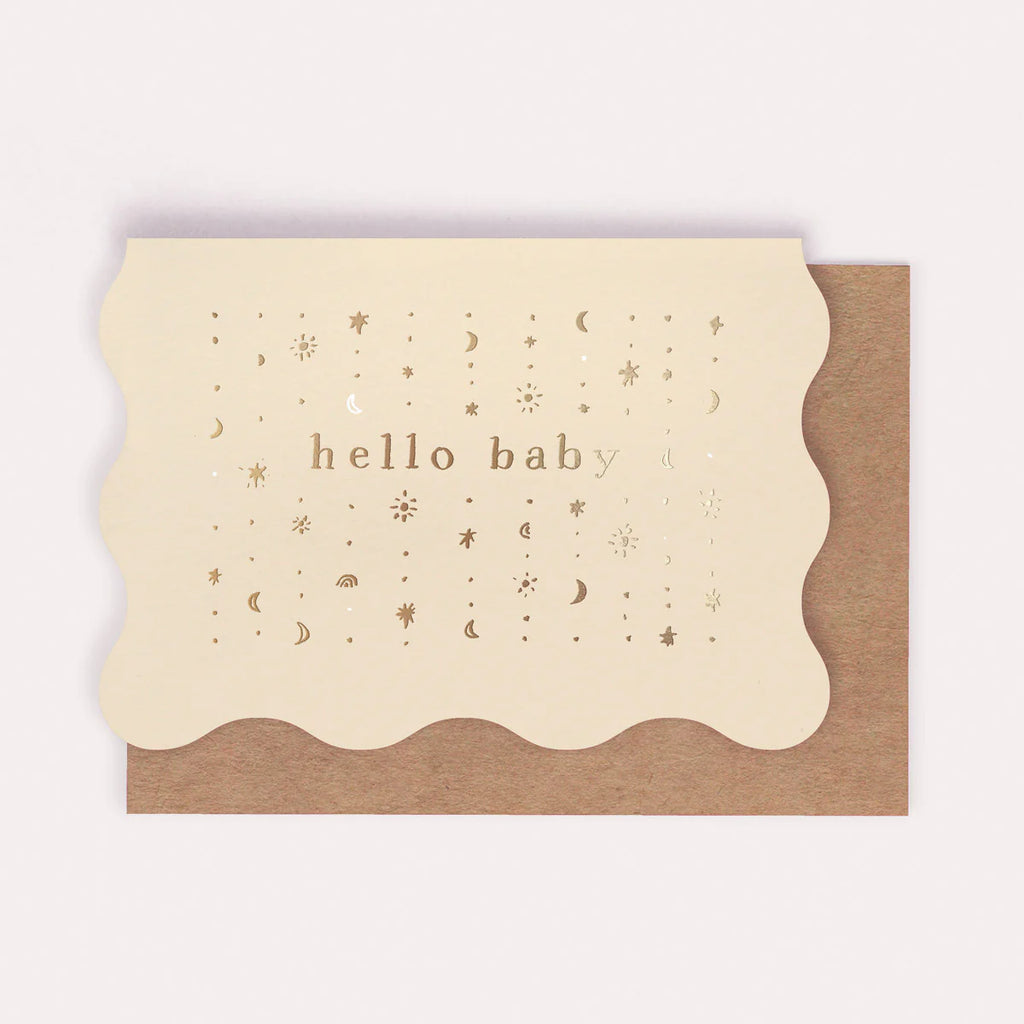 STARS HELLO BABY CARD