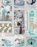Chinoiserie In Aquamarine & Powder Blues Limited Edition Artwork